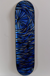 Skateboard deck Acrylic on skateboard $250.